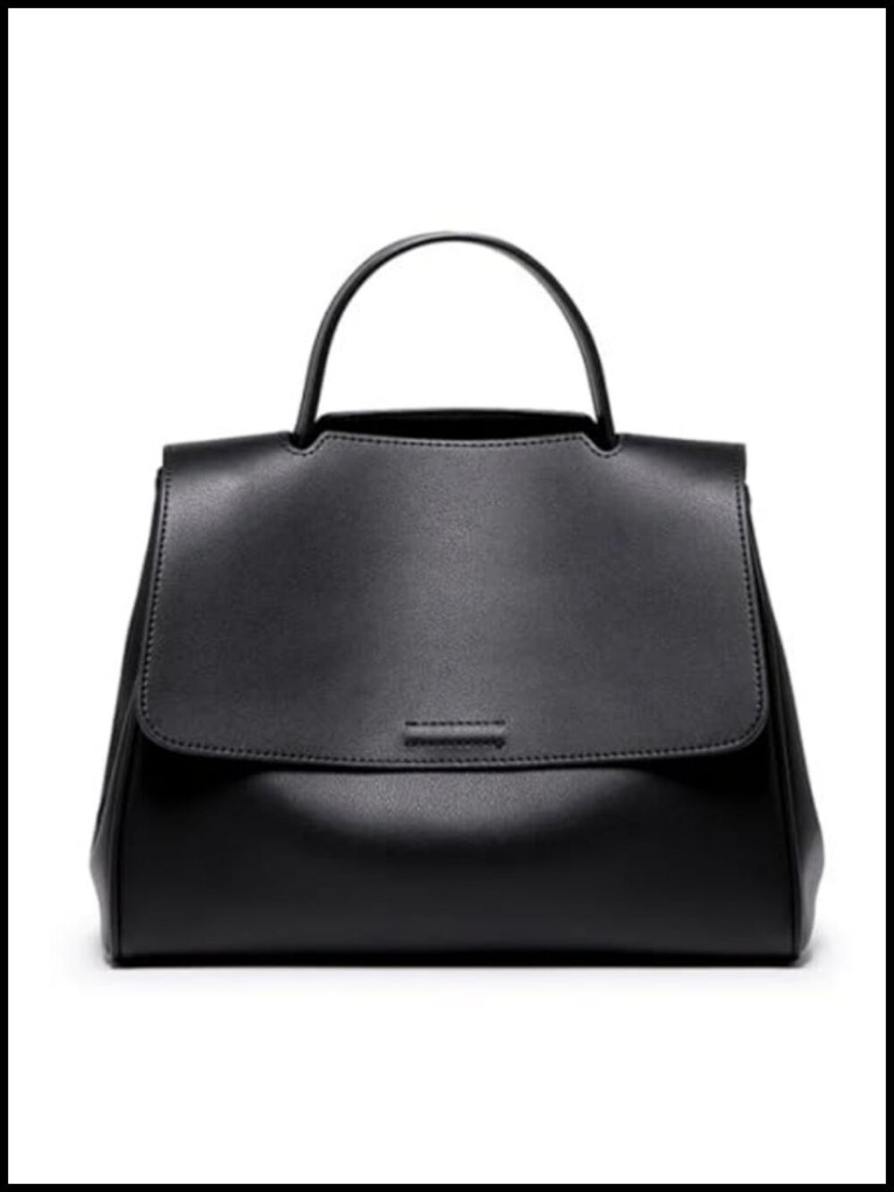 Genuine Leather Satchel Handbag with 3 Detachable Straps